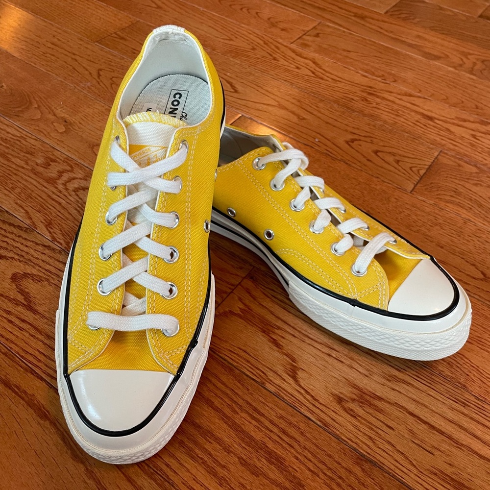 Converse Chuck Taylor All Star Low-Top Sneakers in Yellow NWOT